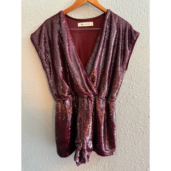 Impeccable Pig Sequin Romper - Size Small - Sparkly & Fun! - Picture 1 of 5